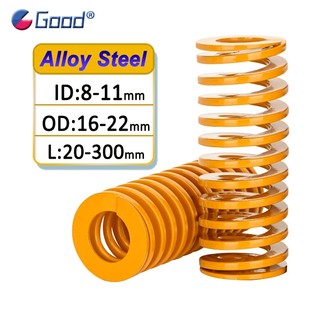 Màu Vàng Nhỏ Tải Khuôn Lò Xo Nén Lò Xo Đường Kính Ngoài 16 18 20 22mm Chiều Dài 20 25 30 35 40 45 50 55 60 - 300mm
