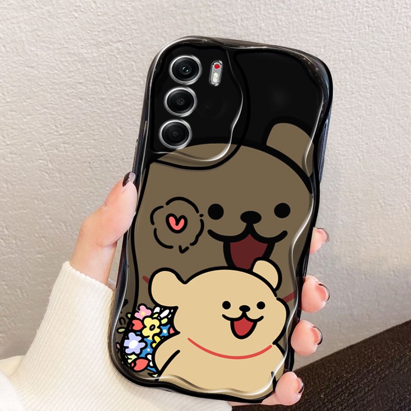 Ốp Điện Thoại YBD Cho Tecno Camon 40 Pro 4G 5G CM5 CM6 CM7 Hoa Dễ Thương Hình Thú