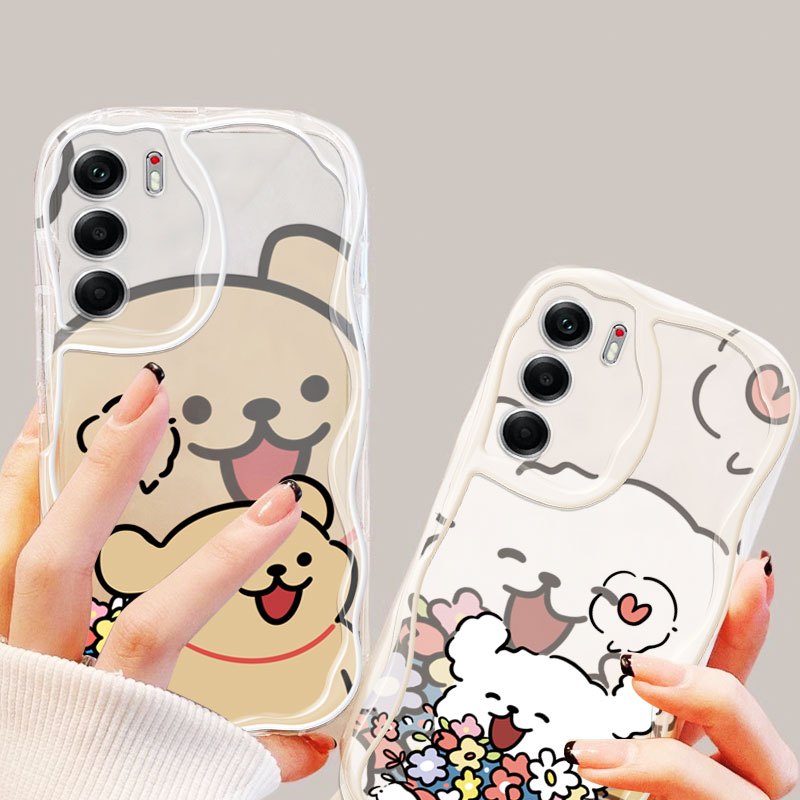 Ốp Điện Thoại YBD Cho Tecno Camon 40 Pro 4G 5G CM5 CM6 CM7 Hoa Dễ Thương Hình Thú