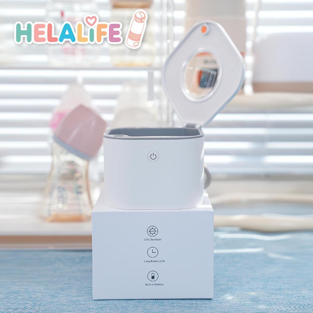 Hộp khử trùng cầm tay bằng tia cực tím Helalife Khử trùng tia cực tím toàn diện Thích hợp cho bé Đồ chơi silicon mềm khử trùng