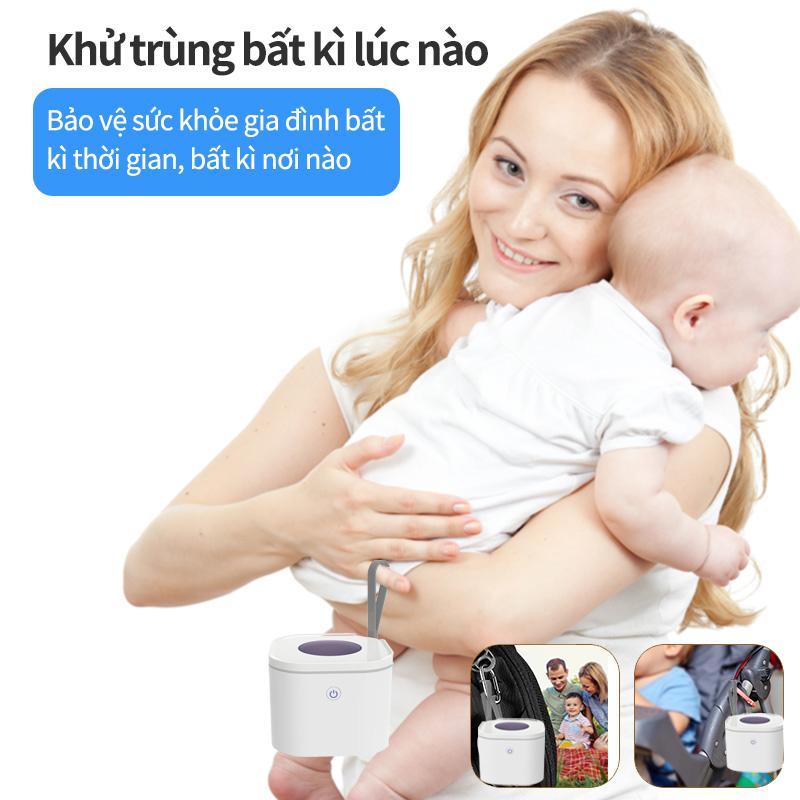Hộp khử trùng cầm tay bằng tia cực tím Helalife Khử trùng tia cực tím toàn diện Thích hợp cho bé Đồ chơi silicon mềm khử trùng