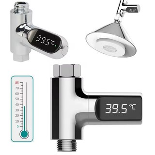 Youpin Màn Hình LED Nhà Nhiệt Kế Tắm Nước 5 Đến 85 Độ C Lưu Lượng Nước Phát Điện Chăm Sóc Cho Bé Nhiệt Kế Tắm