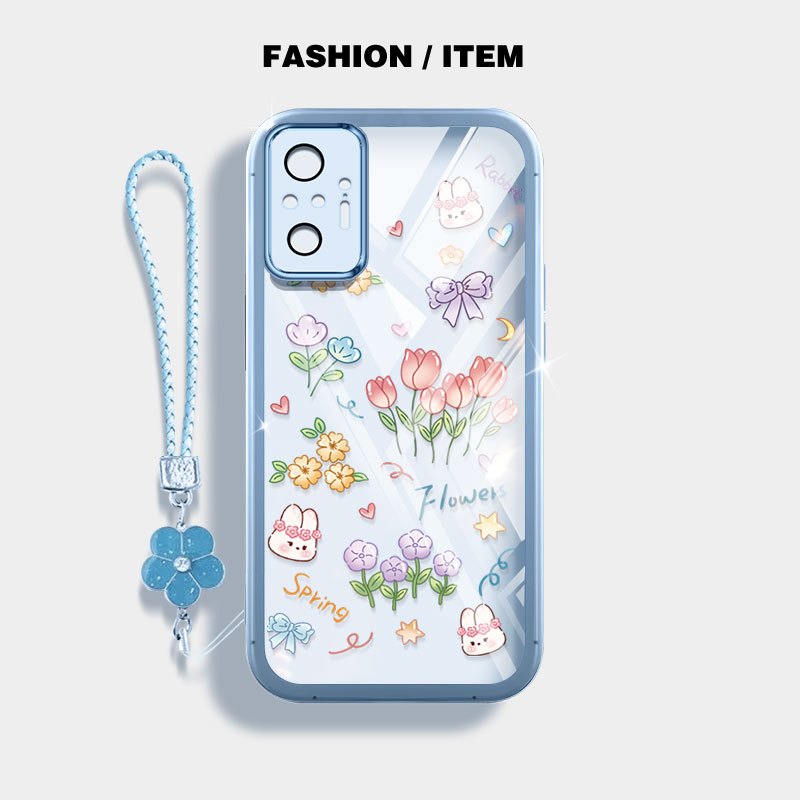Ốp Điện Thoại YBD INS Cho Redmi Note 10 Pro Max Note 10S Xiaomi POCO M5S Redmi 10 5G 2022 10 Prime + 11 Prime 5G Vỏ Bó Hoa Tulip Nhỏ