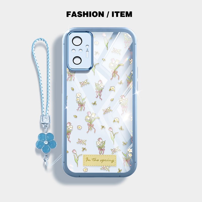 Ốp Điện Thoại YBD INS Cho Redmi Note 10 Pro Max Note 10S Xiaomi POCO M5S Redmi 10 5G 2022 10 Prime + 11 Prime 5G Vỏ Bó Hoa Tulip Nhỏ
