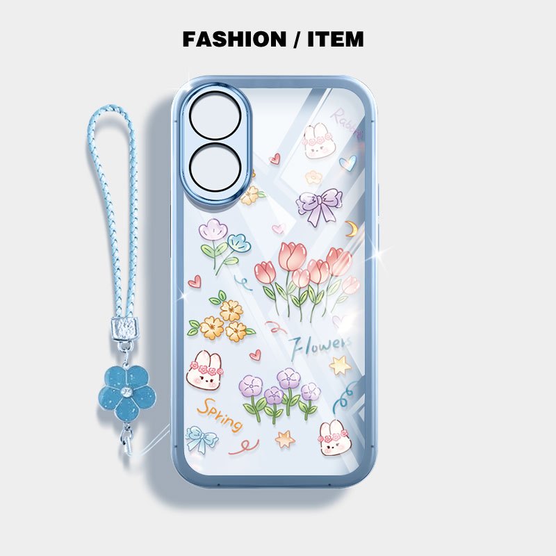 Ốp Điện Thoại YBD INS Cho Realme C61 (Ấn Độ) Realme Note 60 60X Narzo N61 Vỏ Bó Hoa Tulip Nhỏ
