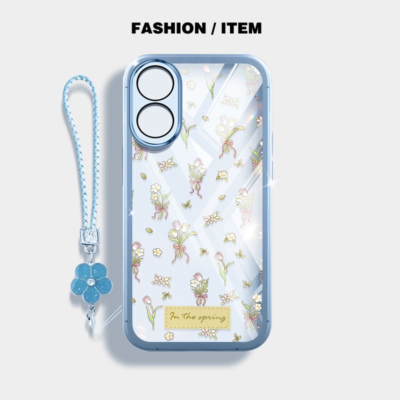Ốp Điện Thoại YBD INS Cho Realme C61 (Ấn Độ) Realme Note 60 60X Narzo N61 Vỏ Bó Hoa Tulip Nhỏ