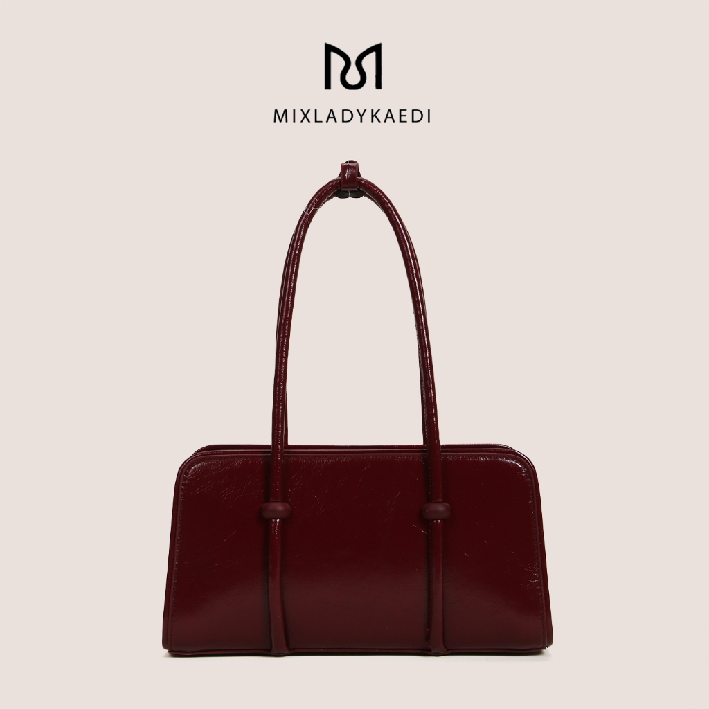 MIXLADYKAEDI Túi xách nữ đeo vai đơn giản kèm móc gấu dùng đi làm làm quà tặng | BigBuy360 - bigbuy360.vn