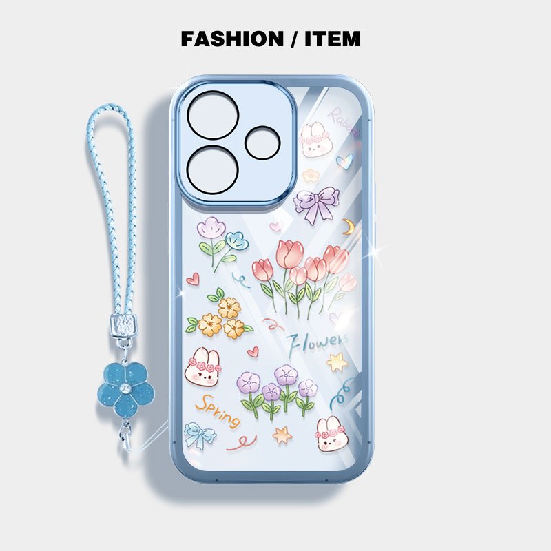 Ốp Điện Thoại YBD INS Cho OPPO A6C A5X A5 Pro 5G 4G Vỏ Bó Hoa Tulip Nhỏ
