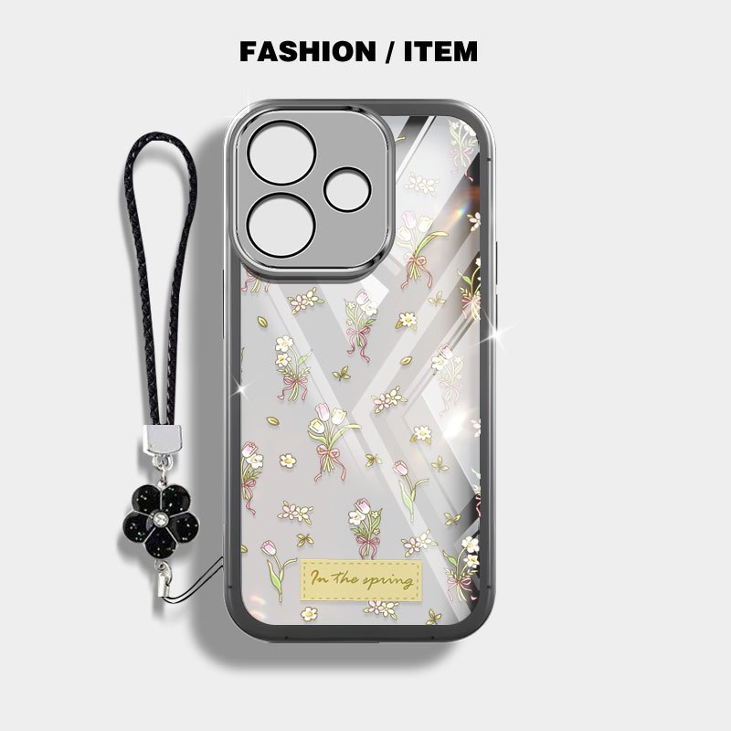 Ốp Điện Thoại YBD INS Cho OPPO A6C A5X A5 Pro 5G 4G Vỏ Bó Hoa Tulip Nhỏ