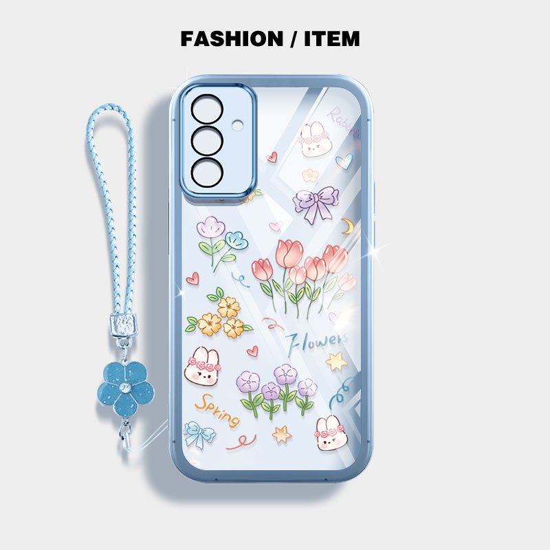 Ốp Điện Thoại YBD INS Cho Samsung Galaxy A52S A52 A23 A32 M32 A33 A53 A530 A72 A73 5G Vỏ Hoa Tulip Nhỏ