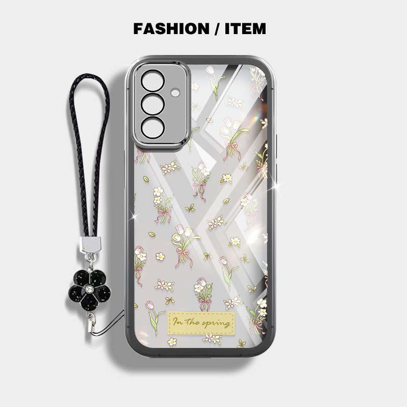 Ốp Điện Thoại YBD INS Cho Samsung Galaxy A52S A52 A23 A32 M32 A33 A53 A530 A72 A73 5G Vỏ Hoa Tulip Nhỏ