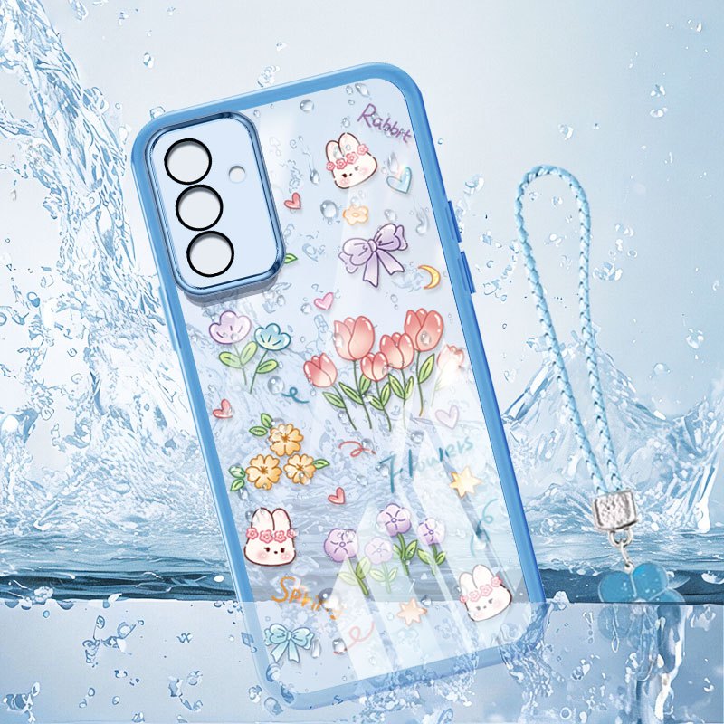 Ốp Điện Thoại YBD INS Cho Samsung Galaxy A52S A52 A23 A32 M32 A33 A53 A530 A72 A73 5G Vỏ Hoa Tulip Nhỏ