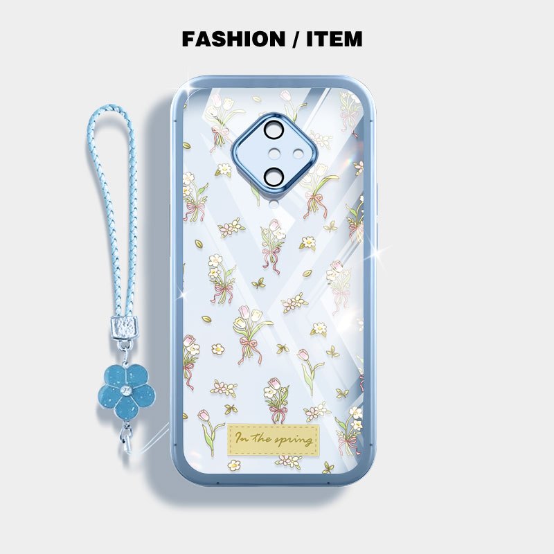 Ốp Điện Thoại YBD INS Cho Vivo S1 Pro 1920 Y51 Y31 Y51A Y51S Y53S V2030 V2036 V2031 Vỏ Bó Hoa Tulip Nhỏ