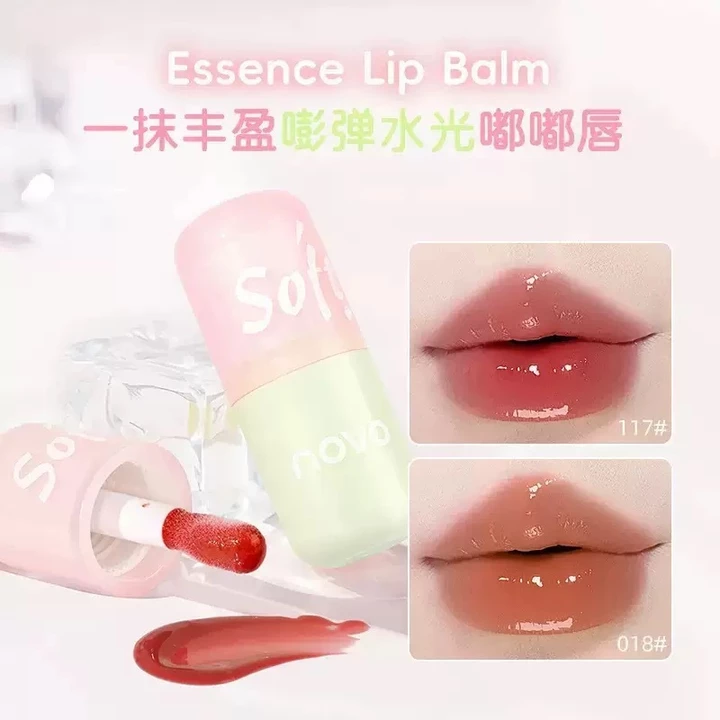 NOVO Lip Gloss Mirror Water Gloss Lip Glaze Toot Lip Essence Lip Care Fade Lip Lines Glass Lip Lip Lip dưỡng ẩm Son bóng dưỡng ẩm