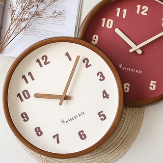 AIMI Retro 12 Inch Hình Học Tròn Trang Trí Nhà Cửa Im Lặng Kỹ Thuật Số Đồng Hồ Treo Tường Thích Hợp Cho Phòng Ngủ Phòng Khách Văn Phòng