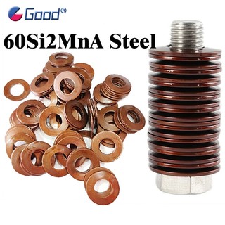 60Si2MnA Belleville Nén Lò Xo Máy Giặt OD 8-40mm Lò Xo Đĩa Giảm Chấn Độ Dày 0,2-3mm