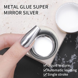 Kim Loại Sơn Keo Sơn Móng Tay Keo Móc Cạnh Gương Bạc Vàng Làm Móng Tay Cửa Hàng Chuyên Dụng