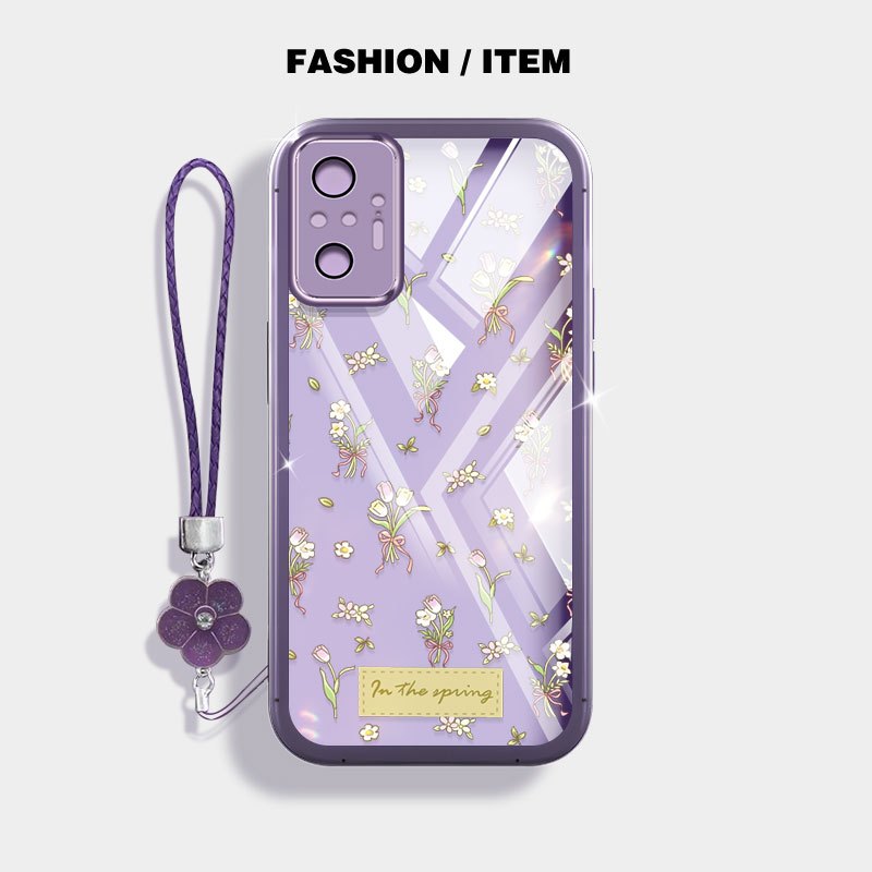Ốp Điện Thoại YBD INS Cho Redmi Note 10 Pro Max Note 10S Xiaomi POCO M5S Redmi 10 5G 2022 10 Prime + 11 Prime 5G Vỏ Bó Hoa Tulip Nhỏ