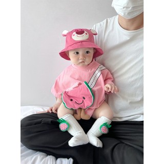 Sơ Sinh Bé Trai Bé Gái Họa Tiết dưa hấu Dễ Thương Phù Hợp Với Áo Liền Quần Boby Mềm Mại Và Thoải Mái (0-24 tháng)