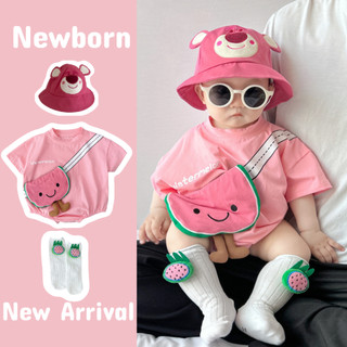 Sơ Sinh Bé Trai Bé Gái Họa Tiết dưa hấu Dễ Thương Phù Hợp Với Áo Liền Quần Boby Mềm Mại Và Thoải Mái (0-24 tháng)