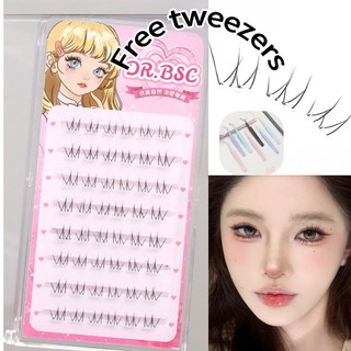 MIỄN PHÍ Vận chuyển + Nhíp! Hỗn hợp cụm mi dưới tự nhiên 4-6mm