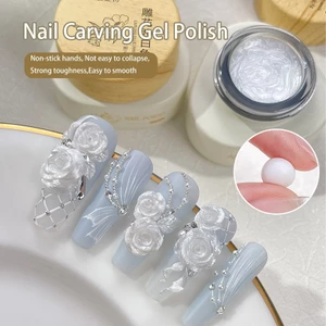 ANNIES 3D Khắc Gel Trang Trí Móng Tay Trang Sức Làm Đất Sét Nghệ Thuật Khô Tức Thì