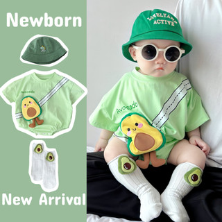 Sơ Sinh Bé Trai Bé Gái Cotton Họa Tiết Bơ Dễ Thương Áo Liền Quần Boby Mềm Mại Thoải Mái (0-24 Tháng)