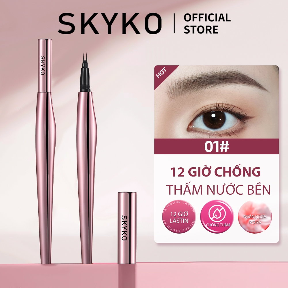 Bút kẻ mày SKYKO Chống nước 24H Bút chì kẻ mày lâu trôi 3 màu