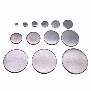 Đĩa thép không gỉ 304 Thép tròn Tấm kim loại tròn Đĩa phẳng rắn Dia 6-80mm Dày 1 1.2 1.5 2mm