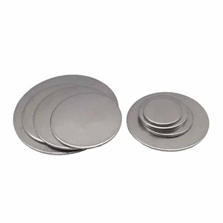 Đĩa thép không gỉ 304 Thép tròn Tấm kim loại tròn Đĩa phẳng rắn Dia 6-80mm Dày 1 1.2 1.5 2mm