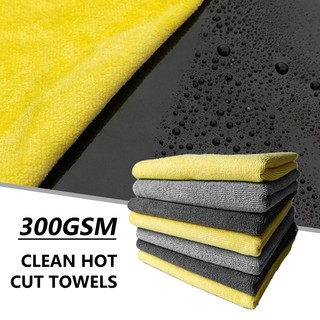 SEAMETAL 40x40cm Khăn Microfiber Edgeless Khăn Giặt Ô Tô Siêu Mềm Siêu Thấm Hút Tự Động Sấy Vải Làm Sạch Rag