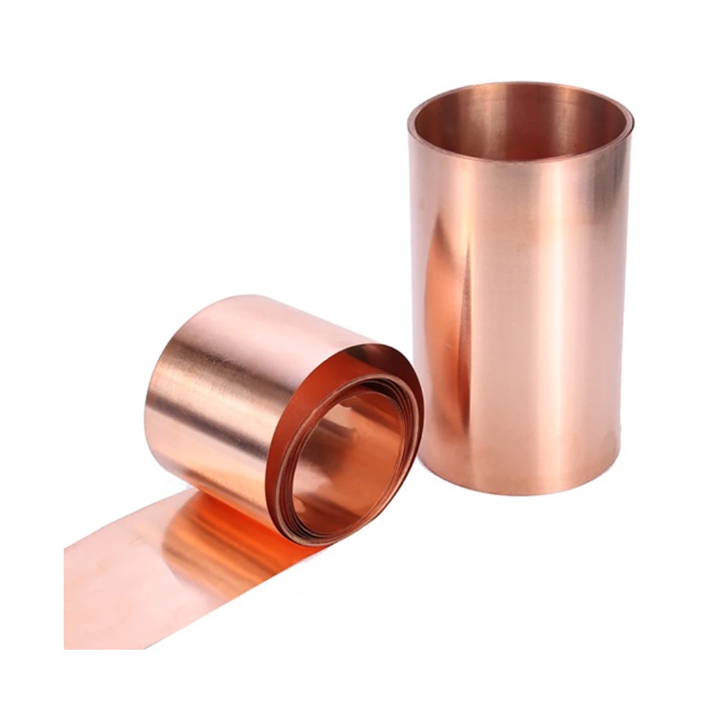 Siêu mỏng Dải đồng đỏ nguyên chất cuộn tấm đồng dày 0,01-0,09mm 99,9% nguyên chất Cu tấm kim loại lá