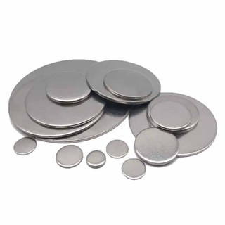 Thép không gỉ 304 Đĩa rắn Đệm phẳng Chống thấm nước và chống rỉ sét Tấm sắt tròn không xốp Kim loại Tấm phẳng phẳng nguyên khối Dia 6-80mm