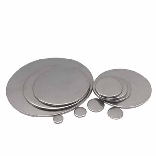 Thép không gỉ 304 Đĩa rắn Đệm phẳng Chống thấm nước và chống rỉ sét Tấm sắt tròn không xốp Kim loại Tấm phẳng phẳng nguyên khối Dia 6-80mm