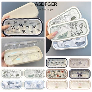 Hộp đựng kính râm ASDFGER, Hộp Đựng Kính Dáng Vuông Họa Tiết Hoạt Hình Nhiều Mẫu Dễ Thương