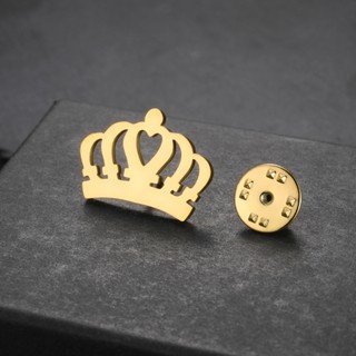 Trâm cài vương miện Skyrim, thép không gỉ, kích thước 25x18mm