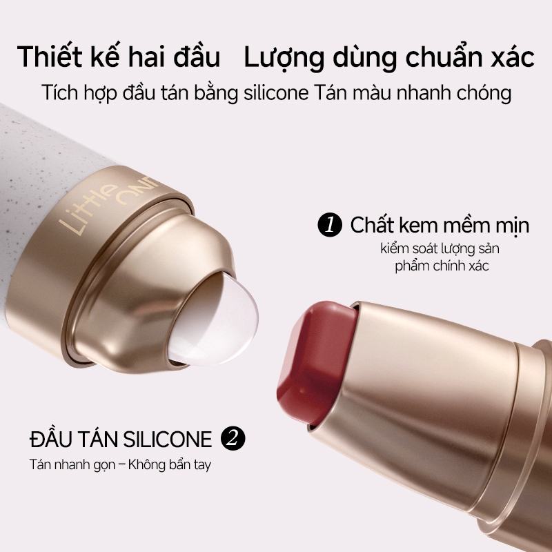 Little OndineThanh trang điểm đa năng dưỡng ẩm dùng thay phấn mắt, phấn má, son môi, Highlight 4g