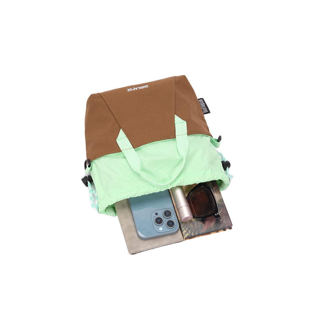 [Durlapue]Túi dây rút Mini, Thiết kế màu sắc tương phản, Hỗ trợ vật liệu di động hoặc chéo, chống nước