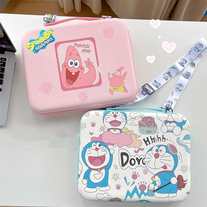 Dễ Thương Stellalou Linabell Ipad Túi Máy Tính Bảng Máy Tính Bảng 11 "Họa Tiết Da PU Chống Thấm Nước Túi Bảo Quản Laptop Có Dây Đeo Cổ