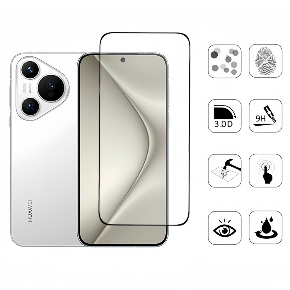 3in1 Huawei Pura 70 Kính Cường Lực Phim Dành Cho Huawei Pura 80 Ống Kính Máy Ảnh Bảo Vệ Màn Hình Và Mặt Sau Phim