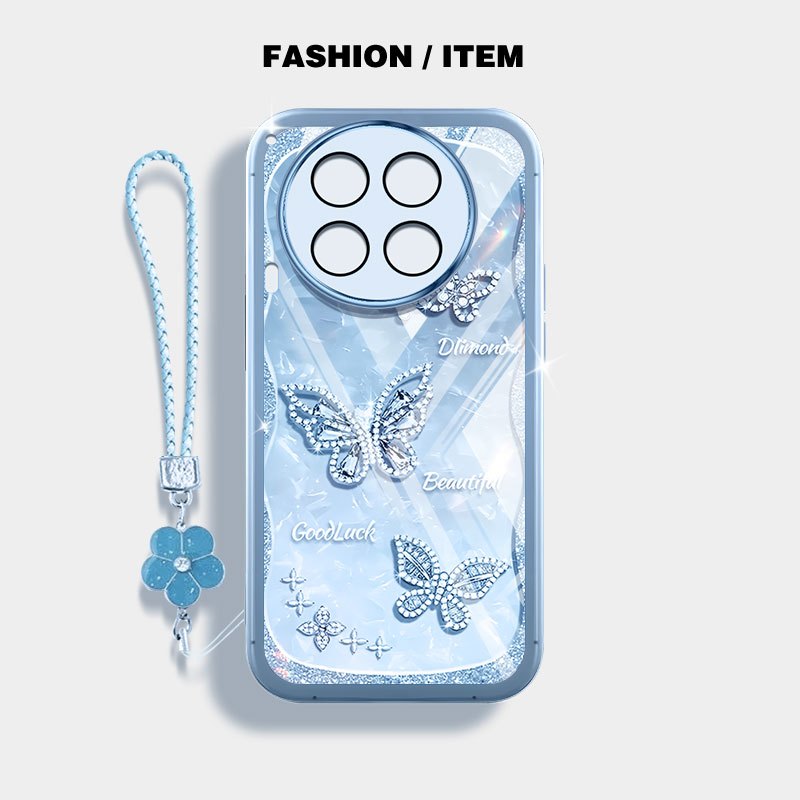 YBD Cho Tecno Camon 30 Pro Camon 30S Pro CL6 CL6K CL7 CLA5 Vỏ Điện Thoại Bướm Và Thiên Nga Sang Trọng Vỏ Trong Suốt
