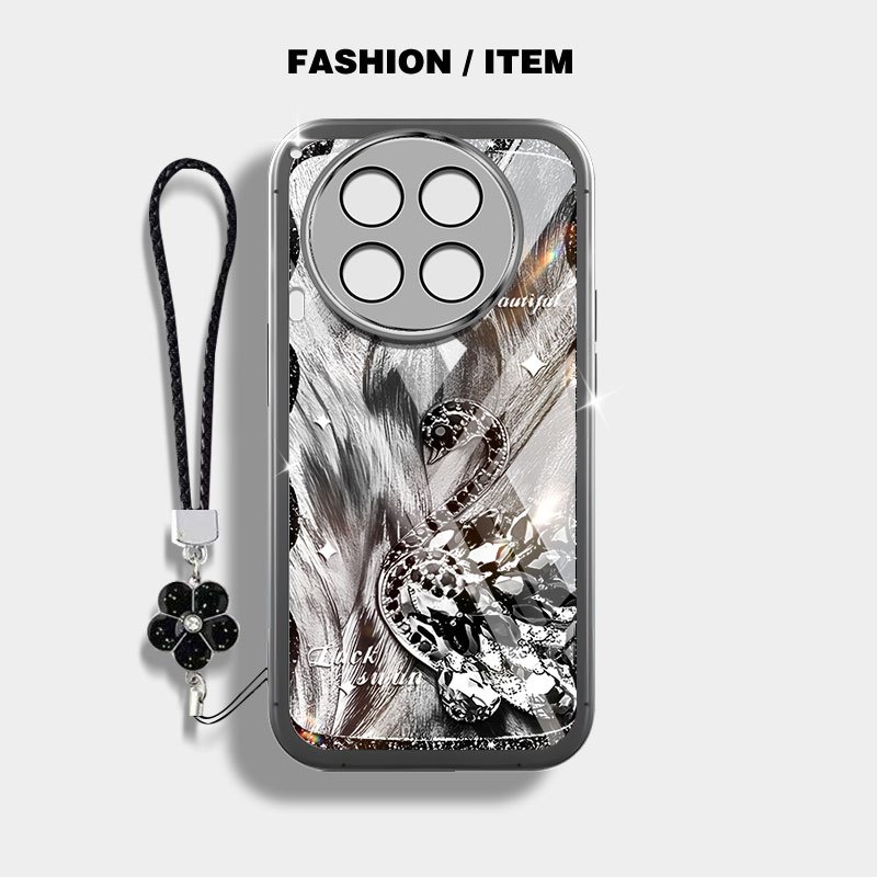 YBD Cho Tecno Camon 30 Pro Camon 30S Pro CL6 CL6K CL7 CLA5 Vỏ Điện Thoại Bướm Và Thiên Nga Sang Trọng Vỏ Trong Suốt