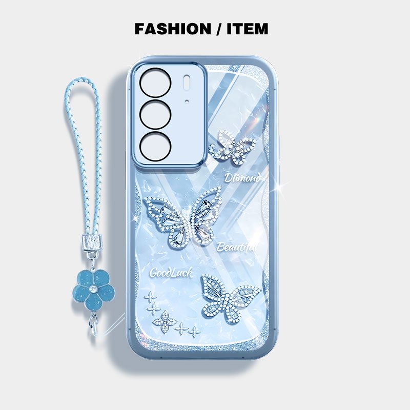 YBD Cho OPPO A5 2025 5G A5i Pro Ốp Điện Thoại Vỏ Bướm Và Thiên Nga Sang Trọng