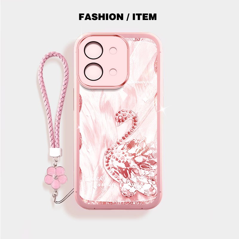 YBD Cho Vivo Y05 Y11D Y28 4G Ốp Lưng Điện Thoại Bướm Và Thiên Nga Sang Trọng Vỏ Trong Suốt