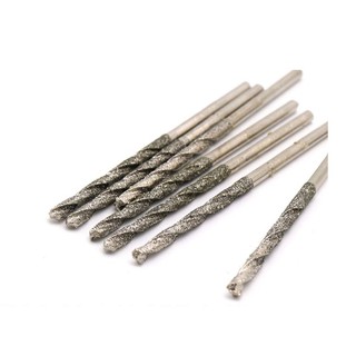 Mũi khoan xoắn tráng kim cương 0.8mm 1mm 1.2mm 1.5mm 1.8mm 2mm 2.5mm 3mm 3.5mm 4mm cho trang sức thủy tinh Jade Straight Shank