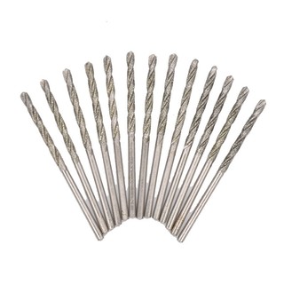 Mũi khoan xoắn tráng kim cương 0.8mm 1mm 1.2mm 1.5mm 1.8mm 2mm 2.5mm 3mm 3.5mm 4mm cho trang sức thủy tinh Jade Straight Shank