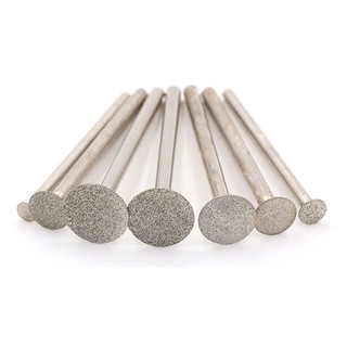 Siêu Mỏng T Đầu Shank Kim Cương Gắn Điểm Đá Hổ Phách Ngọc Khắc Ba Lan Công Cụ Xoay 2.35 / 3mm Shank