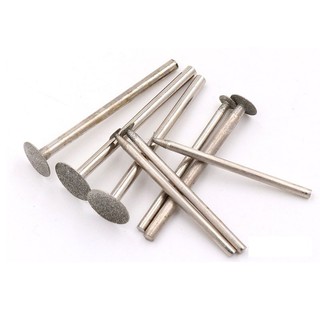 Siêu Mỏng T Đầu Shank Kim Cương Gắn Điểm Đá Hổ Phách Ngọc Khắc Ba Lan Công Cụ Xoay 2.35 / 3mm Shank