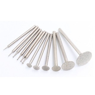 Siêu Mỏng T Đầu Shank Kim Cương Gắn Điểm Đá Hổ Phách Ngọc Khắc Ba Lan Công Cụ Xoay 2.35 / 3mm Shank
