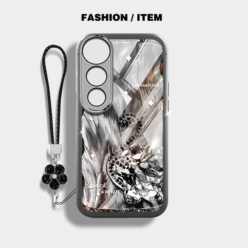 YBD Cho Vivo V60 Lite V50E V50 Lite V30 Pro V40 Pro V40 Lite Y200 Y300 Y31 Y21D 5G Vỏ Điện Thoại Bướm Sang Trọng Và Thiên Nga Trong Suốt